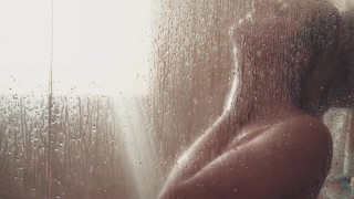 Charlie gets off and cums with her shower head - now on Pornhub