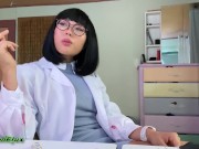 Preview 6 of Aedon Flux - Dr. Fujita from Maniac Ignores you While Smoking a Cigarette Cum Countdown Bribe