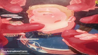 Yaoi Hentai Gay Captain America Animation