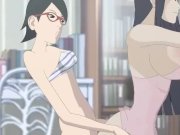 Preview 1 of Naruto - Sarada Uchiha Fucks Hinata Hyuga Sex Futa Sex - Sarada got Big Dick