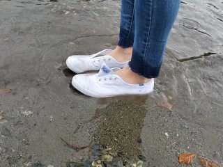 puddle, keds, keds sneakers, lake