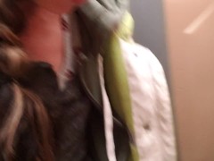 Porta Potty Fun With Nerdy Faery - Screenshot 5 of 16 - Piss