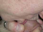 Preview 4 of Cock torture sticking my tongue in his dick hole