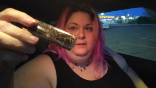 Ssbbw opens gift from smoke slave.