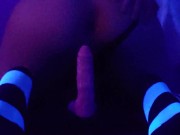 Femboy Rides Dildo and Cums
