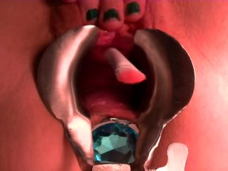 Large Anal Plug, Speculum, Sounding Fun,And Pissing
