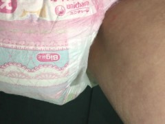 002 オヤスミマンでおもらし！ピンクの柄が可愛いおむつ - Screenshot 9 of 16 - おむつ Diaper