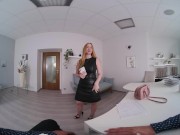 Preview 1 of VR BANGERS Redhead Office Slut Using Curvy Body To Get Promotion VR Porn