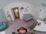 Preview 2 of VR BANGERS Redhead Office Slut Using Curvy Body To Get Promotion VR Porn