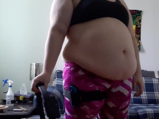 big belly, fat girl, fat belly, obese girl