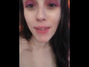Preview 3 of BD Dragon Dick Suck! PinkMoonLust from ONLYFANS Gives Small Dildo Kelvin Bad Dragon Cock Worship