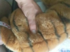 Fucking a stuffed animal