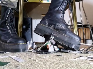Laptop Crushing with Doc Martens Sinclair hi Max Boots (Trailer)