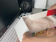 Preview 4 of 麻里梨夏 Rika Mari's pussy! Unboxing new sex toy. a silicone sex doll onahole fleshlight.