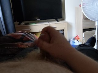 Wanking off at home