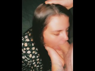 Step Sister Sucked My Dick So Good I Cummed All Over Her_Mouth Face andTits