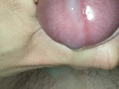 Long stream of hot cumshot, 4k 60fps