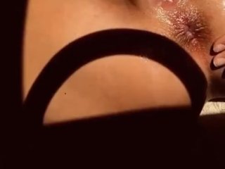 Ex girlfriend playing with her toys 