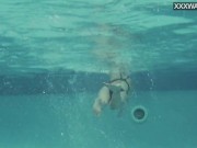 Preview 2 of Emie Amfibia masturbates hard underwater