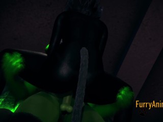 Furry Yaoi 3D - Black Cat is Fucked by a Dragon