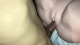 Putting dick in silicone sexdoll 
