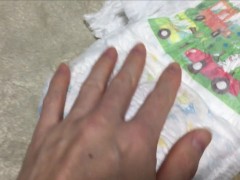 011 ムーニーマンのおむつでおしっこ！ギャザーがしっかり漏れを防いでくれます！ - Screenshot 13 of 16 - おむつ Diaper