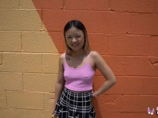 Real Hot Asian Lulu Chu Fucked During Porn Casting