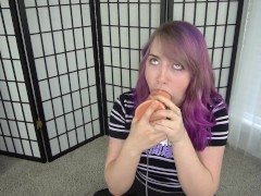 Comparing and Deepthroating Huge Dildos Bad Dragon + Huge Dildos Forearm + Leg Sized Dildos