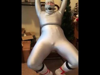 vertical video, bondage, old young, solo male