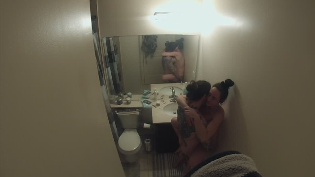 Watch Bondage Video:Bathroom Ceiling Cam -- MILF Shelby Squirts