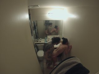 Bathroom CeilingCam -- MILF Shelby Squirts