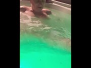 Preview 6 of Mom squirts whilst being played with in hot tub