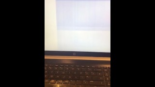 The squirt that fucked the laptop 