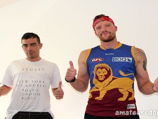 Dominant & Controlling Randy Top Takes Control of Aussie Harvey in Australia - Interview & Fuck