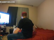 Preview 2 of Step Bro Catches Me Doing A Cam Show! He's Joining In Or Else! He Cums Inside ME! BAREBACK!