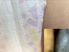 014 おむつにおもらし！！おむつがもこもこですごく気持ちいいです…！part.2 - Screenshot 6 of 16 - おむつ Diaper