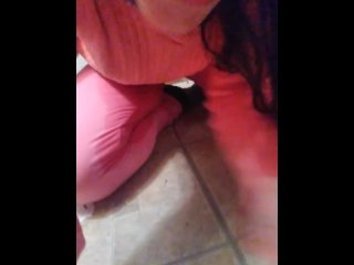 PinkMoonLust Peed Her_Pants! She Pisses Her Pants AGAIN! Sits in_Piss &Dirty Talks Nasty Shows Tits