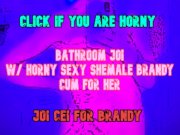 Preview 2 of Be dominated by a Shemale on your Toilet BATHROOM JOI CEI