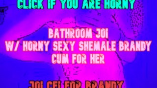 On Your Toilet You Will Be Dominated By A Shemale JOI CEI