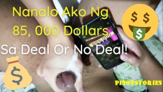 Pinoy  Jinakol ng Maharot na Pinay Habang Naglalaro ng Video Game sa Samsung Deal or No Deal