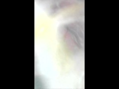 EXTREME CLOSE UP Hairy Bush Clit and a Little Pee endoscope Mature MILF BBW pierced piercings