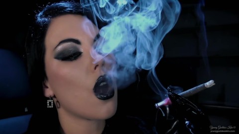 The Serpent's Kiss II: Dominion - Vampire Smoking Seductress in Latex Preview - Young Goddess Kim