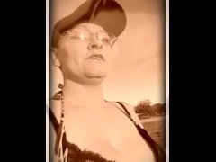 Mandy And PitBull Walk The Lake