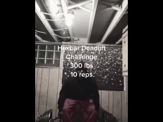 300 lb Deadlift Challenge 10 reps 