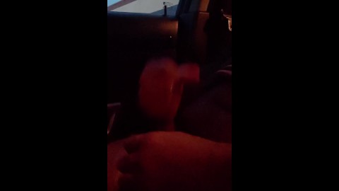 Quick nut in the car at sun down