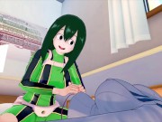 Preview 2 of FUTA MY HERO ACADEMIA TORU HAGAKURE X TSUYU ASUI (3D HENTAI)