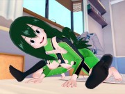 Preview 4 of FUTA MY HERO ACADEMIA TORU HAGAKURE X TSUYU ASUI (3D HENTAI)