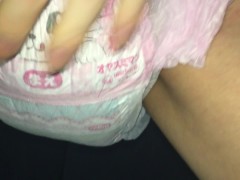 017 オヤスミマンにおもらし！膨らんだおむつ - Screenshot 8 of 16 - Diaper Bedwetting