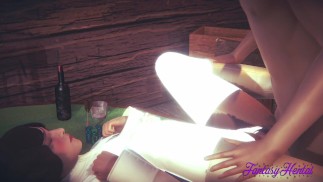 Хентай Звездные войны 3D - Лея Жесткий Секс в Таверне