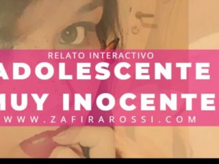 ROLEPLAY JOVENCITA VIRGEN, DULCE E INOCENTE RELATO ERÓTICOINTERACTIVO [ASMR]STORIES IN SPANISH